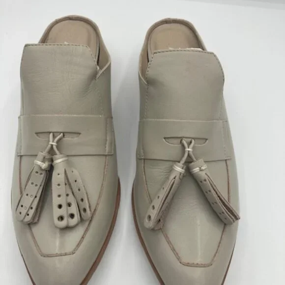 Women’s NWT MATISSE Ivory Leather Mules Shoes from Nordstrom size 7.5 - Picture 2 of 12